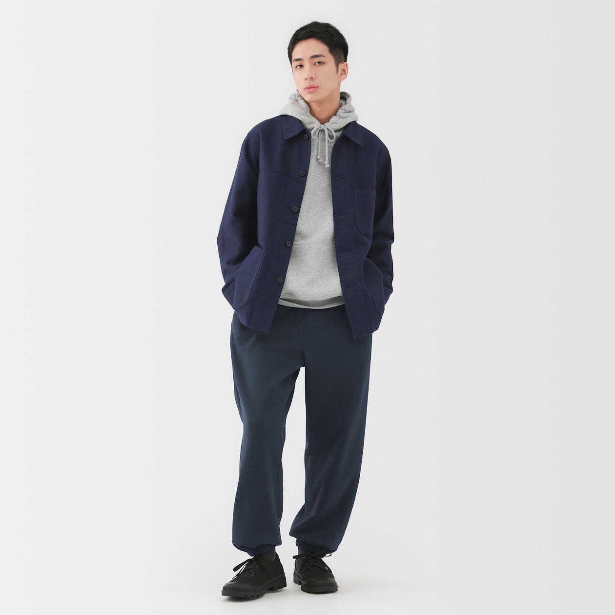 紳士　スウェットワイドパンツ