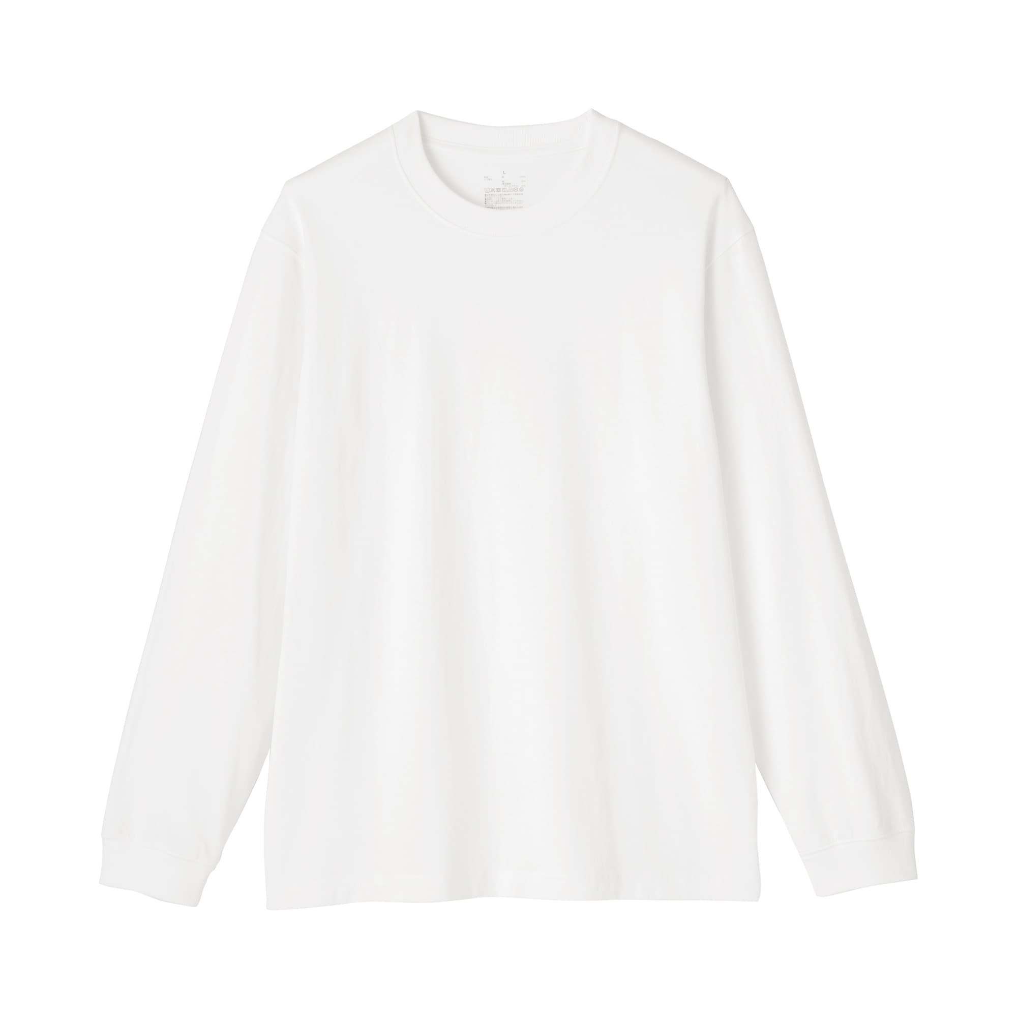 紳士　洗いざらし太番手クルーネック長袖Ｔシャツ