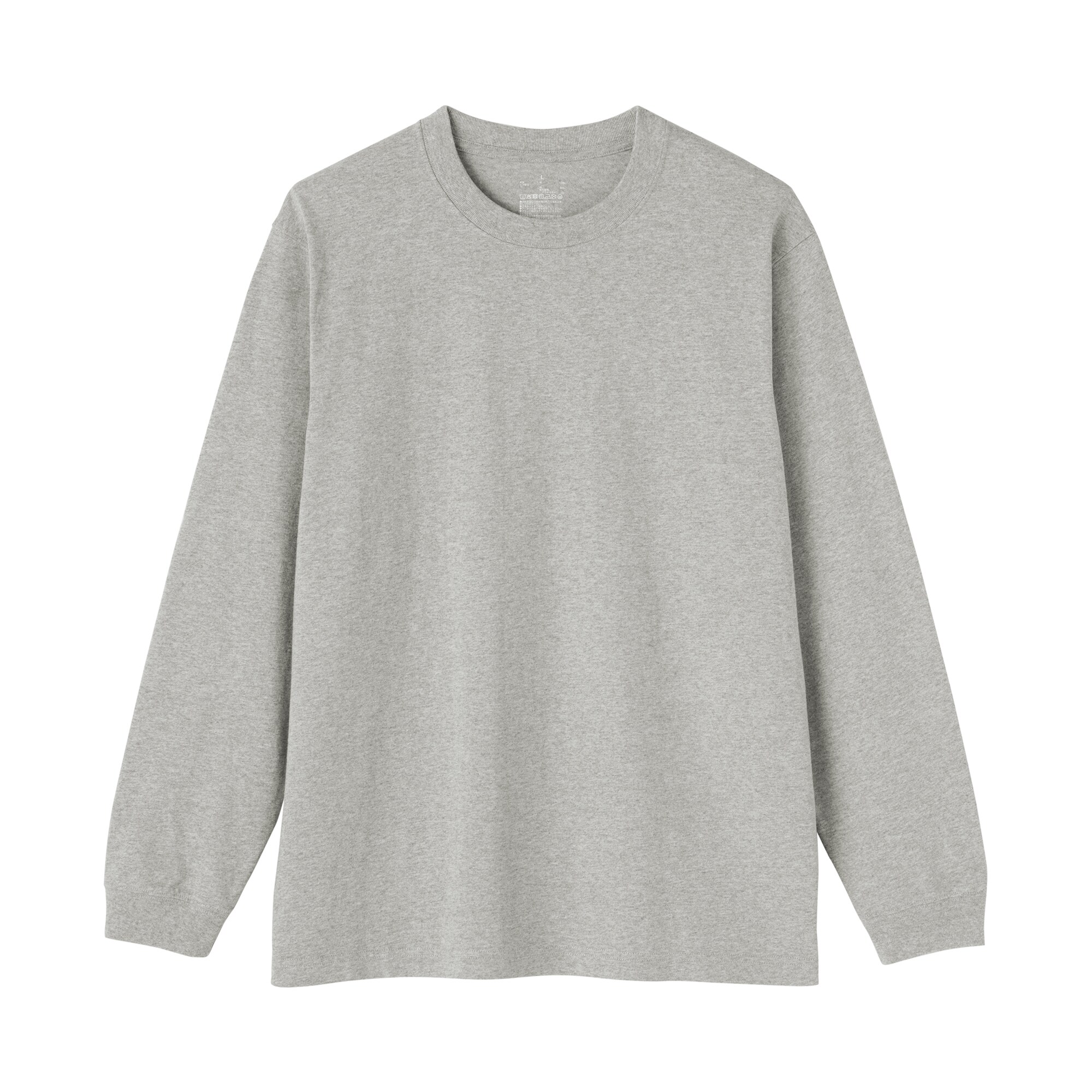 紳士 洗いざらし太番手クルーネック長袖Tシャツ | 無印良品