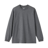 紳士　洗いざらし太番手クルーネック長袖Ｔシャツ