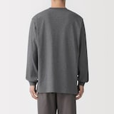 紳士　洗いざらし太番手クルーネック長袖Ｔシャツ