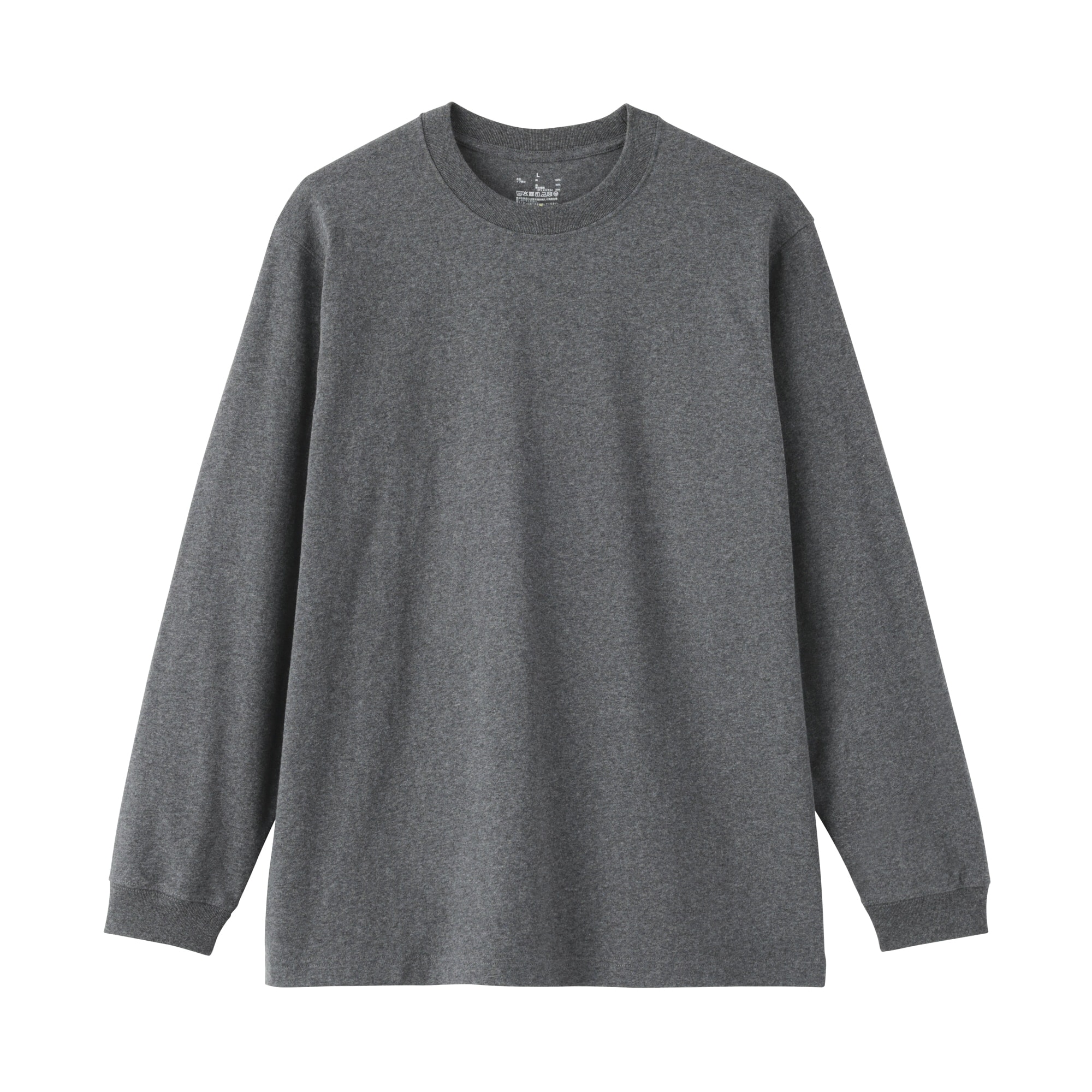 紳士　洗いざらし太番手クルーネック長袖Ｔシャツ