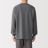 紳士　洗いざらし太番手クルーネック長袖Ｔシャツ