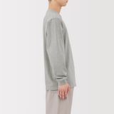 紳士　洗いざらし太番手クルーネック長袖Ｔシャツ