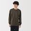 紳士　洗いざらし太番手クルーネック長袖Ｔシャツ