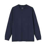 紳士　洗いざらし太番手クルーネック長袖Ｔシャツ