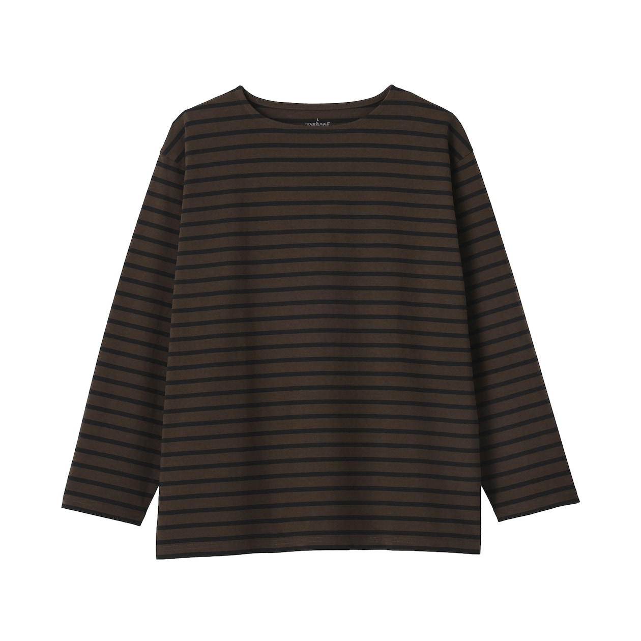 紳士　洗いざらし太番手ボートネック九分袖Ｔシャツ