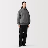 紳士　ハーフジップスウェットシャツ