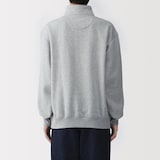 紳士　ハーフジップスウェットシャツ