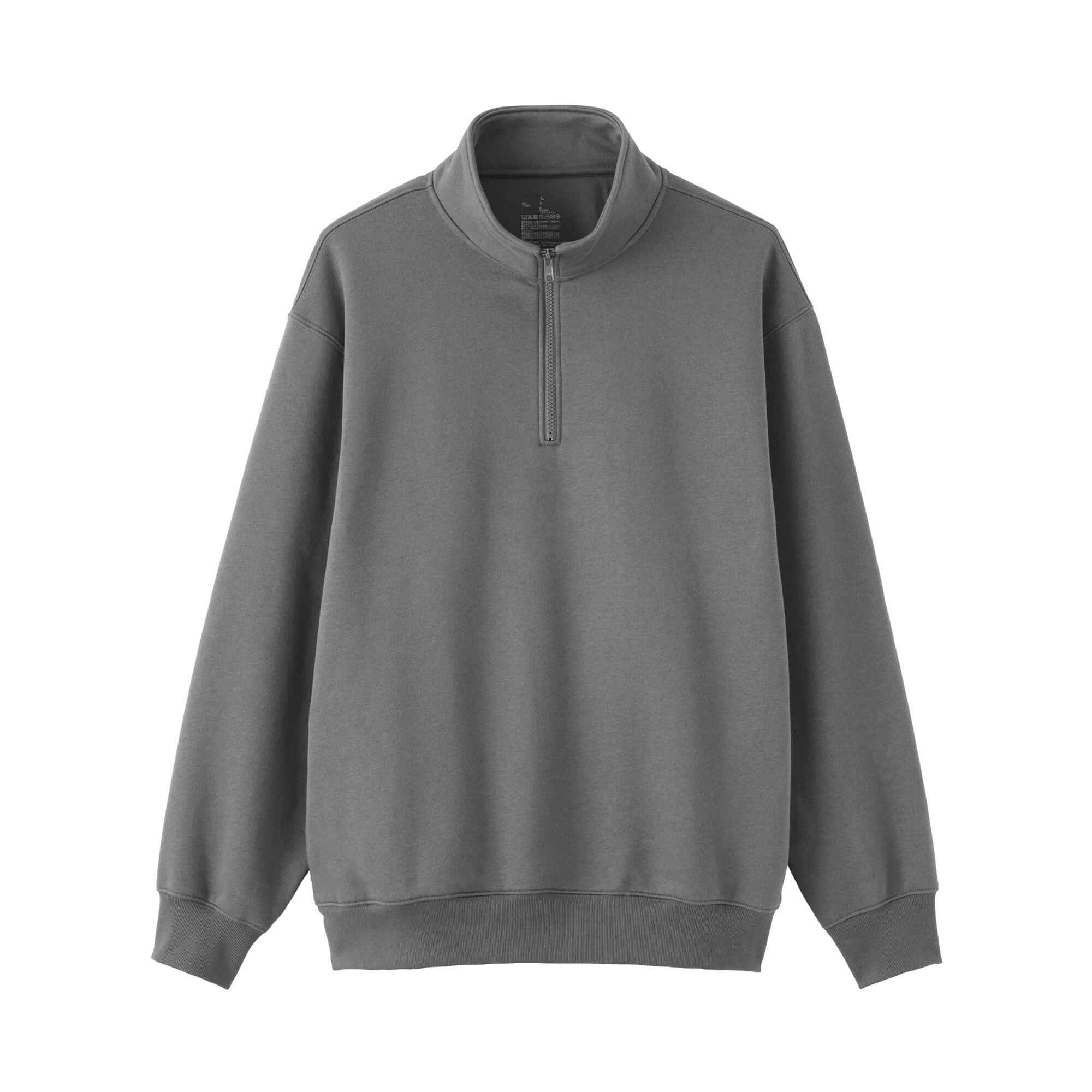 紳士　ハーフジップスウェットシャツ