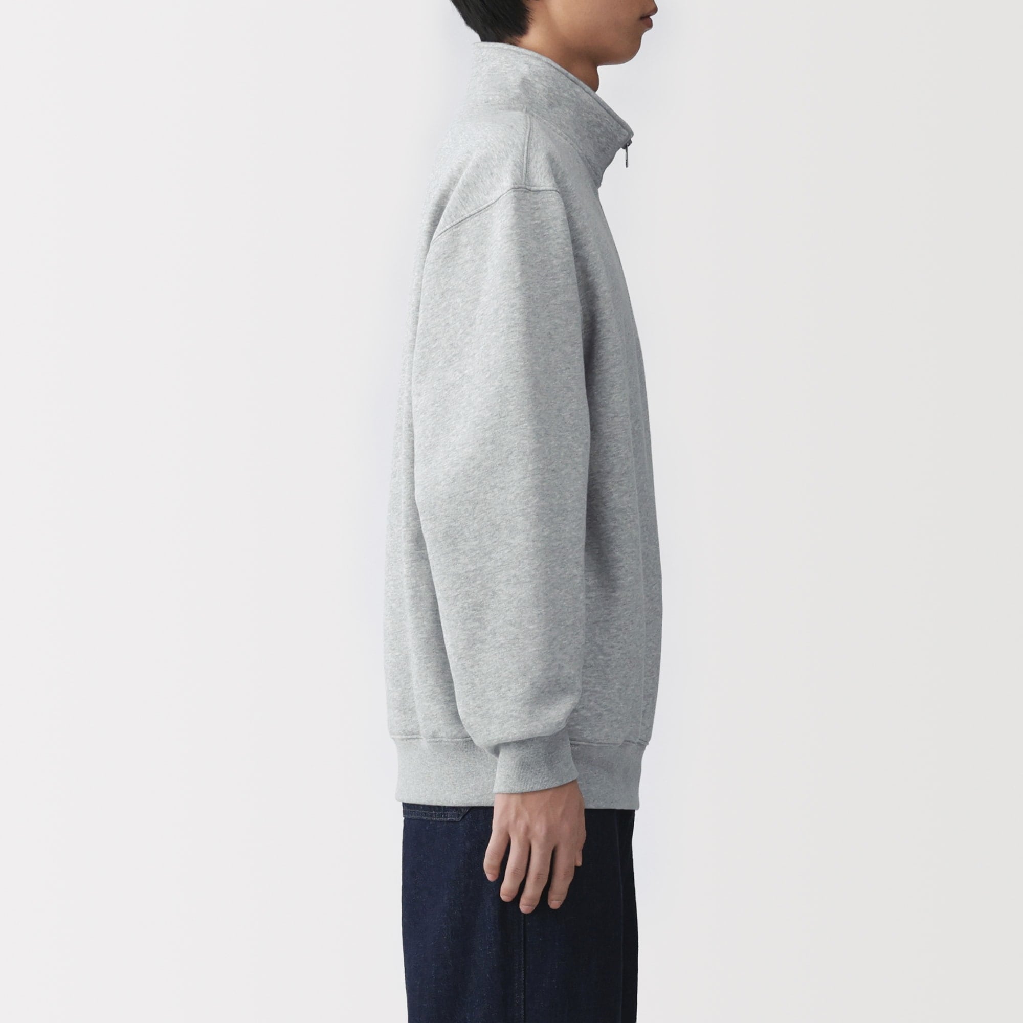 紳士 ハーフジップスウェットシャツ | 無印良品