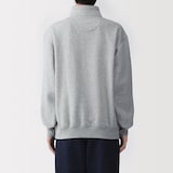 紳士　ハーフジップスウェットシャツ