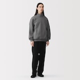 紳士　ハーフジップスウェットシャツ