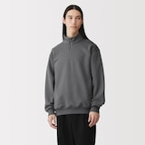 紳士　ハーフジップスウェットシャツ