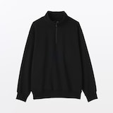 紳士　ハーフジップスウェットシャツ