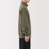 紳士　ハーフジップスウェットシャツ