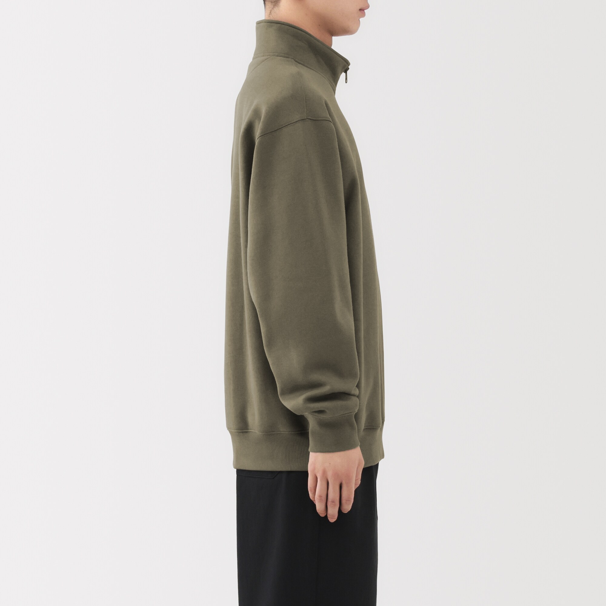 紳士 ハーフジップスウェットシャツ | 無印良品