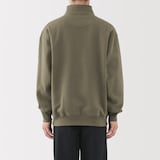 紳士　ハーフジップスウェットシャツ