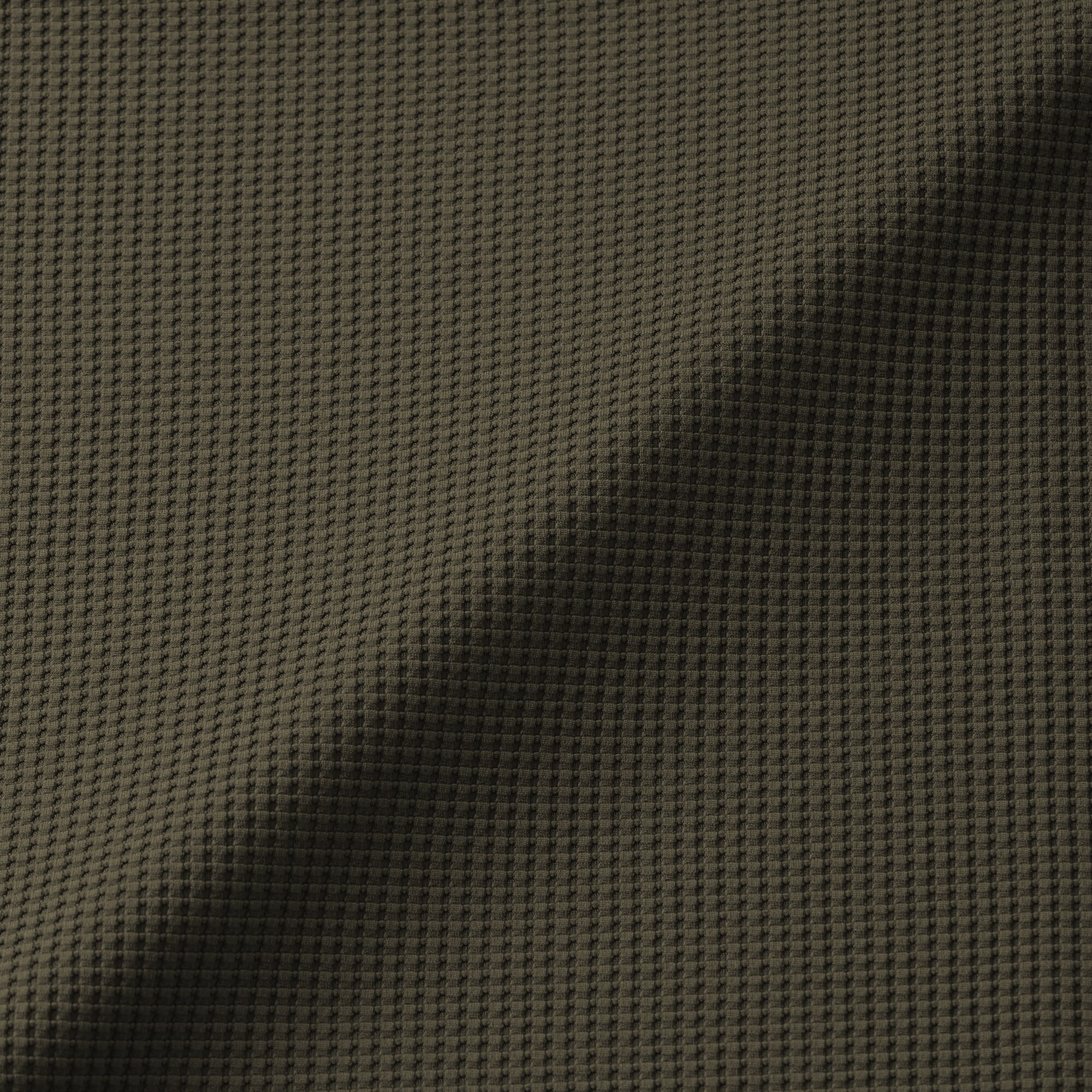 紳士　ＵＶカット乾きやすいワッフルクルーネック長袖Ｔシャツ