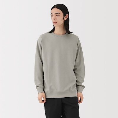 紳士　ＵＶカット乾きやすいワッフルクルーネック長袖Ｔシャツ