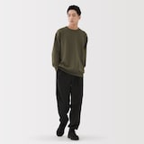 紳士　ＵＶカット乾きやすいワッフルクルーネック長袖Ｔシャツ