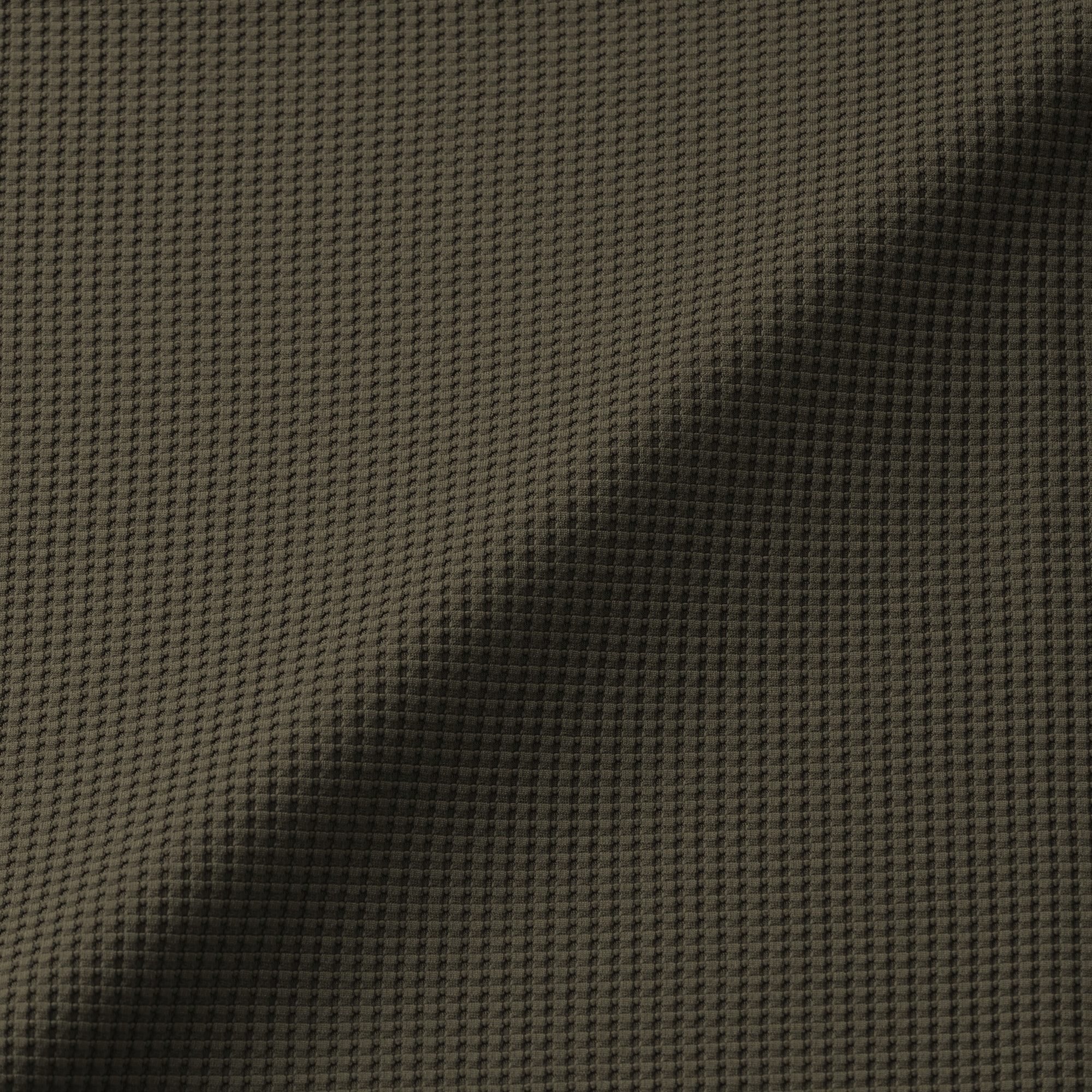 紳士　ＵＶカット乾きやすいワッフルクルーネック長袖Ｔシャツ