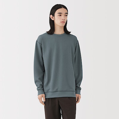 紳士　ＵＶカット乾きやすいワッフルクルーネック長袖Ｔシャツ