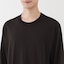 紳士　ウール混天竺編みクルーネック長袖Ｔシャツ