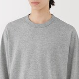 紳士　ライトスウェットクルーネック長袖Ｔシャツ