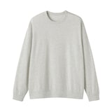 紳士　ライトスウェットクルーネック長袖Ｔシャツ