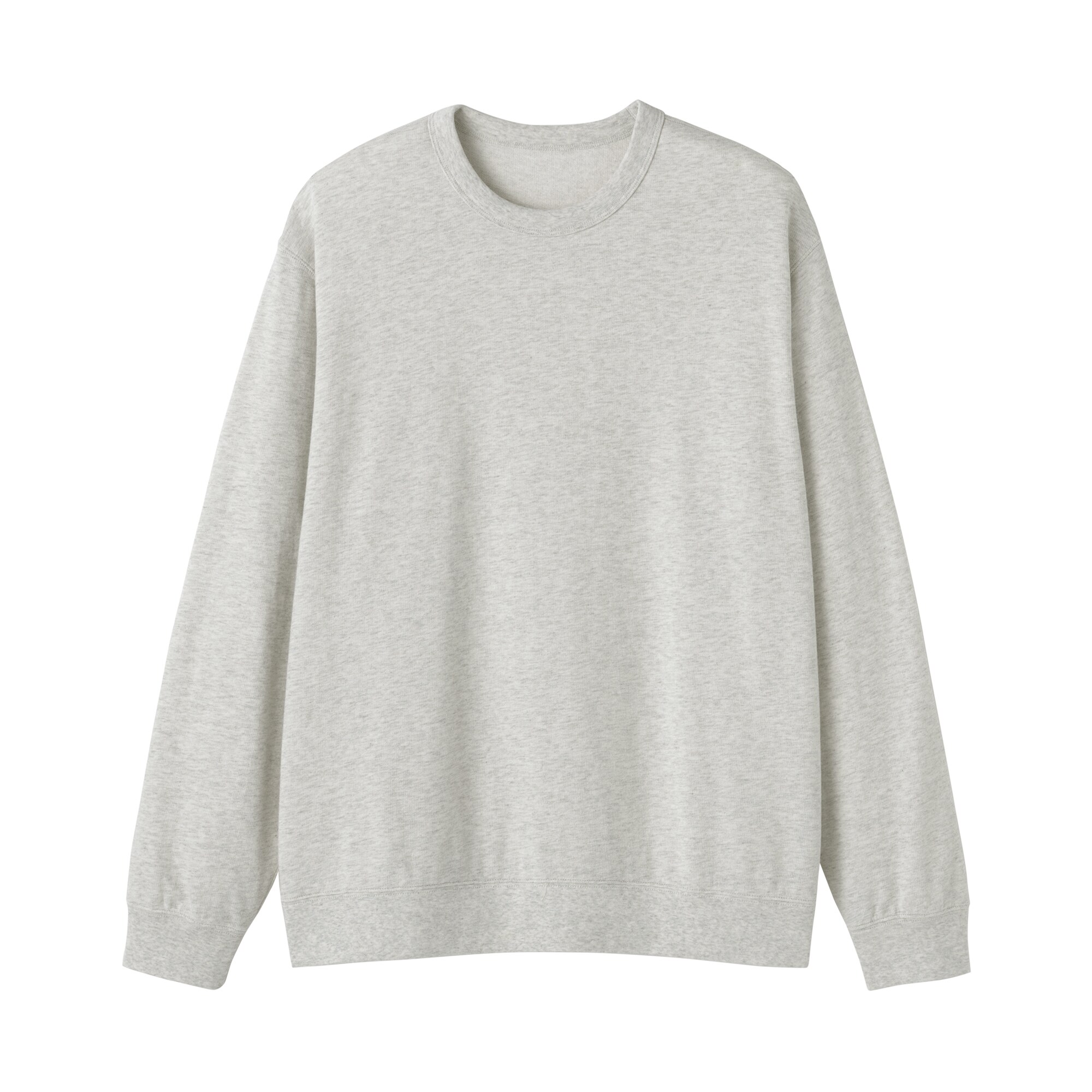 紳士　ライトスウェットクルーネック長袖Ｔシャツ