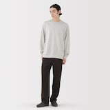 紳士　ライトスウェットクルーネック長袖Ｔシャツ