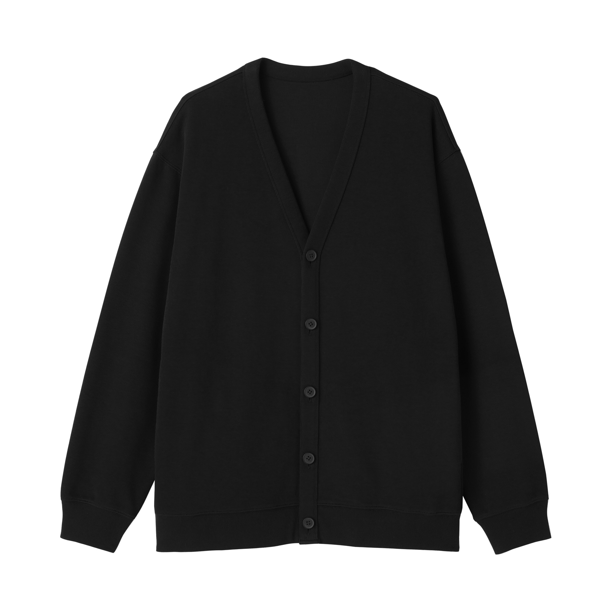 紳士　二重編みＶネックカーディガン