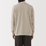 紳士　二重編みＶネックカーディガン