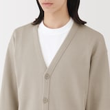 紳士　二重編みＶネックカーディガン