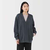 紳士　二重編みＶネックカーディガン