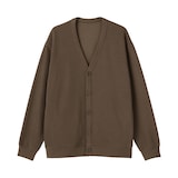 紳士　二重編みＶネックカーディガン