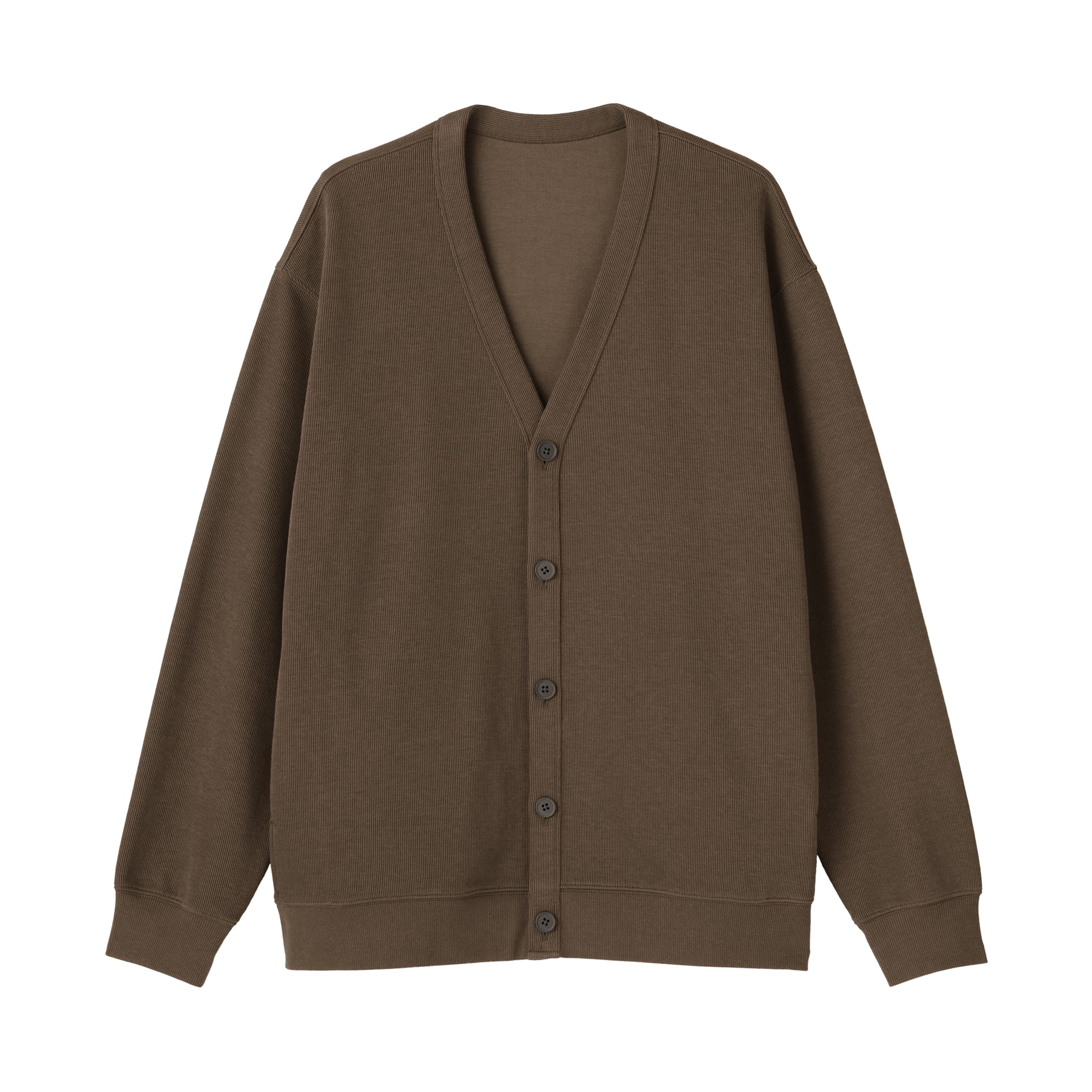 紳士　二重編みＶネックカーディガン