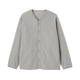 紳士　素材に還るフリースカーディガン