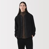 紳士　素材に還るフリースカーディガン