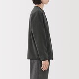 紳士　素材に還るフリースカーディガン