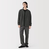 紳士　素材に還るフリースカーディガン