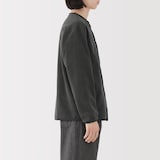 紳士　素材に還るフリースカーディガン