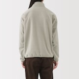 紳士　素材に還るフリースプルオーバー