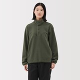 紳士　素材に還るフリースプルオーバー