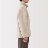 紳士　ボアフリースジャケット