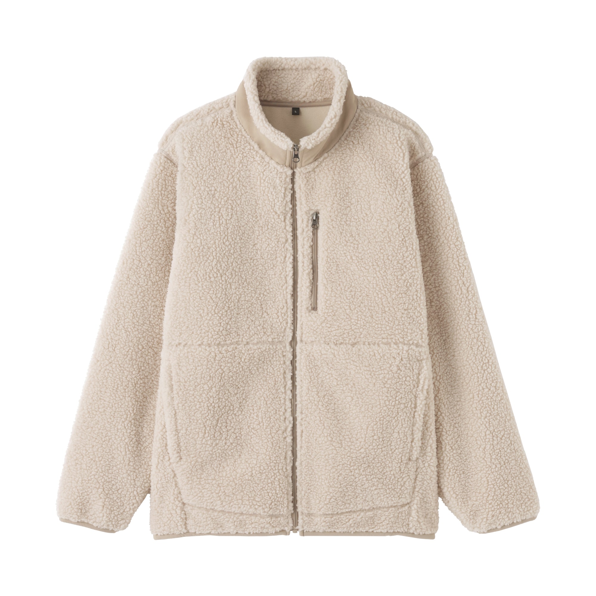 紳士　ボアフリースジャケット