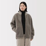 紳士　ボアフリースジャケット