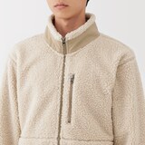 紳士　ボアフリースジャケット