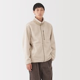 紳士　ボアフリースジャケット